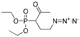 [1-(2-Azido-ethyl)-2-oxo-propyl]-phosphonic acid diethyl ester 结构式