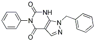 1-BENZYL-5-PHENYL-1,7-DIHYDRO-PYRAZOLO[3,4-D]PYRIMIDINE-4,6-DIONE 结构式