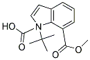 1-tert-Butyl 7-methyl 1H-indole-1,7-dicarboxylate 结构式