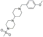 1-[1-(4-METHOXYBENZYL)PIPERIDIN-4-YL]-4-(METHYLSULFONYL)PIPERAZINE 结构式