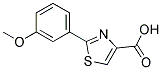 2-(3-METHOXY-PHENYL)-THIAZOLE-4-CARBOXYLIC ACID 结构式