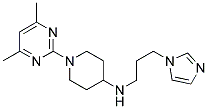 1-(4,6-DIMETHYLPYRIMIDIN-2-YL)-N-[3-(1H-IMIDAZOL-1-YL)PROPYL]PIPERIDIN-4-AMINE 结构式