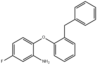 2-(2-BENZYLPHENOXY)-5-FLUOROANILINE 结构式