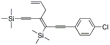 1-CHLORO-4-(Z-3-TRIMETHYLSILANYL-4-TRIMETHYLSILANYLETHYNYLHEPTA-3,6-DIEN-1-YNYL)BENZENE 结构式