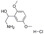 2-AMINO-1-(2,5-DIMETHOXYPHENYL)ETHANOL HYDROCHLORIDE 结构式