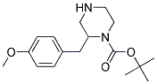 2-(4-METHOXY-BENZYL)-PIPERAZINE-1-CARBOXYLIC ACID TERT-BUTYL ESTER 结构式