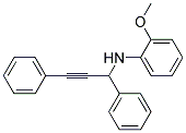 (1,3-DIPHENYL-PROP-2-YNYL)-(2-METHOXY-PHENYL)-AMINE 结构式