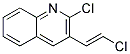 2-CHLORO-3-((E)-2-CHLORO-VINYL)-QUINOLINE 结构式