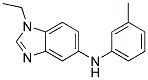 (1-Ethyl-1H-benzoimidazol-5-yl)-m-tolyl-amine 结构式