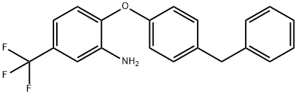 2-(4-BENZYLPHENOXY)-5-(TRIFLUOROMETHYL)ANILINE 结构式