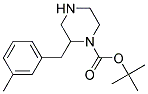 2-(3-METHYL-BENZYL)-PIPERAZINE-1-CARBOXYLIC ACID TERT-BUTYL ESTER 结构式