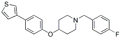 1-(4-FLUOROBENZYL)-4-[4-(3-THIENYL)PHENOXY]PIPERIDINE 结构式