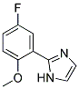 2-(5-FLUORO-2-METHOXY-PHENYL)-1H-IMIDAZOLE 结构式