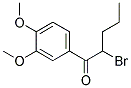 2-BROMO-1-(3,4-DIMETHOXY-PHENYL)-PENTAN-1-ONE 结构式