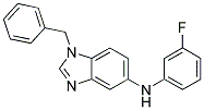 (1-BENZYL-1H-BENZOIMIDAZOL-5-YL)-(3-FLUORO-PHENYL)-AMINE 结构式