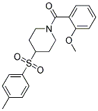 1-(2-METHOXYBENZOYL)-4-[(4-METHYLPHENYL)SULFONYL]PIPERIDINE 结构式