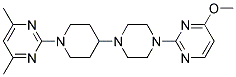 2-(4-[4-(4-METHOXYPYRIMIDIN-2-YL)PIPERAZIN-1-YL]PIPERIDIN-1-YL)-4,6-DIMETHYLPYRIMIDINE 结构式