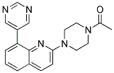 2-(4-ACETYLPIPERAZIN-1-YL)-8-PYRIMIDIN-5-YLQUINOLINE 结构式