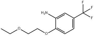 2-(2-ETHOXYETHOXY)-5-(TRIFLUOROMETHYL)ANILINE 结构式