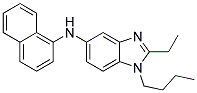 (1-BUTYL-2-ETHYL-1H-BENZOIMIDAZOL-5-YL)-NAPHTHALEN-1-YL-AMINE 结构式