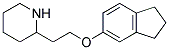 2-[2-(2,3-DIHYDRO-1H-INDEN-5-YLOXY)ETHYL]-PIPERIDINE 结构式