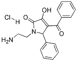1-(2-AMINOETHYL)-4-BENZOYL-3-HYDROXY-5-PHENYL-1,5-DIHYDRO-2H-PYRROL-2-ONE HYDROCHLORIDE 结构式