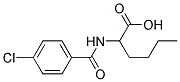 2-(4-CHLORO-BENZOYLAMINO)-HEXANOIC ACID 结构式