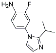 2-FLUORO-4-(2-ISOPROPYL-IMIDAZOL-1-YL)-PHENYLAMINE 结构式