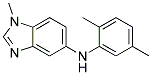 (2,5-DIMETHYL-PHENYL)-(1-METHYL-1H-BENZOIMIDAZOL-5-YL)-AMINE 结构式