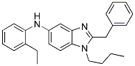 (2-BENZYL-1-BUTYL-1H-BENZOIMIDAZOL-5-YL)-(2-ETHYL-PHENYL)-AMINE 结构式