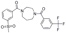 1-[3-(METHYLSULFONYL)BENZOYL]-4-[3-(TRIFLUOROMETHYL)BENZOYL]-1,4-DIAZEPANE 结构式