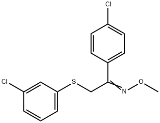 1-(4-CHLOROPHENYL)-2-[(3-CHLOROPHENYL)SULFANYL]-1-ETHANONE O-METHYLOXIME 结构式