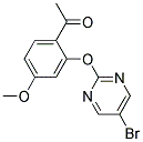 1-(2-[(5-BROMOPYRIMIDIN-2-YL)OXY]-4-METHOXYPHENYL)ETHANONE 结构式