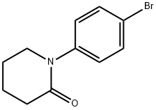 1-(4-溴苯基)哌啶-2-酮 结构式