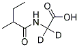 2-METHYLBUTYRYLGLYCINE-2,2-D2 结构式