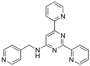 2,6-DIPYRIDIN-2-YL-N-(PYRIDIN-4-YLMETHYL)PYRIMIDIN-4-AMINE 结构式