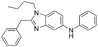 (2-BENZYL-1-BUTYL-1H-BENZOIMIDAZOL-5-YL)-PHENYL-AMINE 结构式