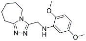 2,5-DIMETHOXY-N-(6,7,8,9-TETRAHYDRO-5H-[1,2,4]TRIAZOLO[4,3-A]AZEPIN-3-YLMETHYL)ANILINE 结构式