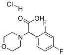 (2,4-DIFLUORO-PHENYL)-MORPHOLIN-4-YL-ACETIC ACID HYDROCHLORIDE 结构式