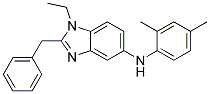 (2-BENZYL-1-ETHYL-1H-BENZOIMIDAZOL-5-YL)-(2,4-DIMETHYL-PHENYL)-AMINE 结构式