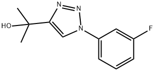 2-(1-(3-氟苯基)-1H-1,2,3-三唑-4-基)丙-2-醇 结构式