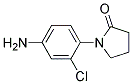 1-(4-AMINO-2-CHLOROPHENYL)PYRROLIDIN-2-ONE 结构式