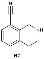 1,2,3,4-四氢异喹啉-8-甲腈盐酸盐 结构式