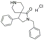 2-BENZYL-4-PHENYL-2,8-DIAZASPIRO[4.5]DECAN-1-ONE HYDROCHLORIDE 结构式