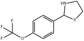 2-(4-(三氟甲氧基)苯基)噻唑烷 结构式