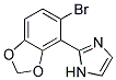 2-(5-BROMO-BENZO[1,3]DIOXOL-4-YL)-1H-IMIDAZOLE 结构式