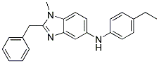 (2-BENZYL-1-METHYL-1H-BENZOIMIDAZOL-5-YL)-(4-ETHYL-PHENYL)-AMINE 结构式