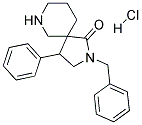 2-BENZYL-4-PHENYL-2,7-DIAZASPIRO[4.5]DECAN-1-ONE HYDROCHLORIDE 结构式