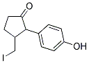 2-(4-HYDROXY-PHENYL)-3-IODOMETHYL-CYCLOPENTANONE 结构式