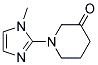1-(1-METHYL-1H-IMIDAZOL-2-YL)-PIPERIDIN-3-ONE 结构式